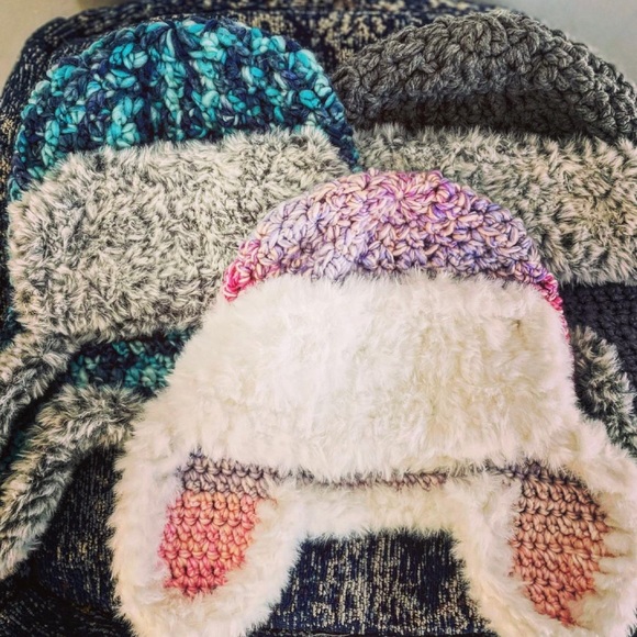 Crochet Trapper hats - Picture 1 of 1